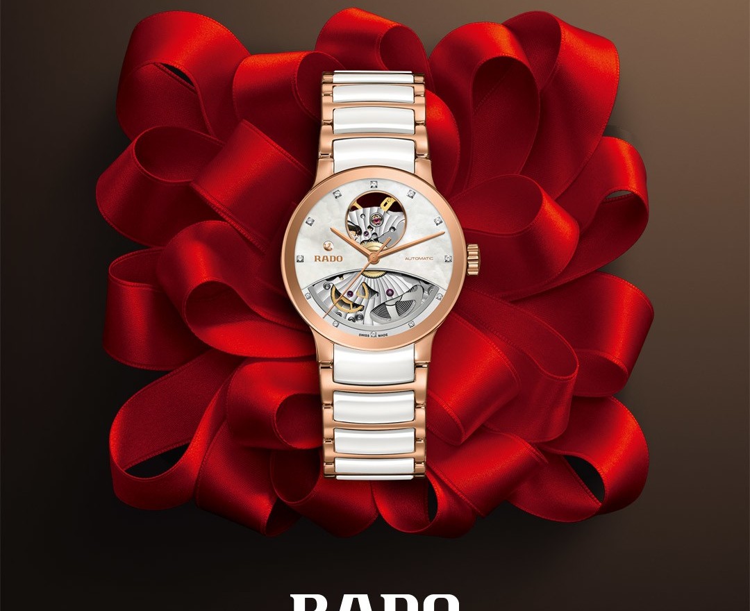  Rado Damenuhr mit offenem Werk