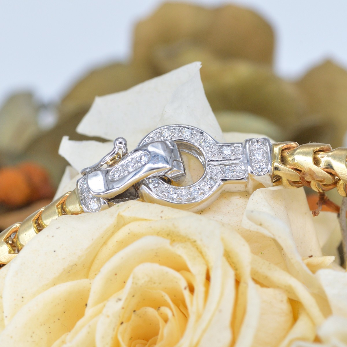  Goldkette mit sauber gearbeitetem Verschluss